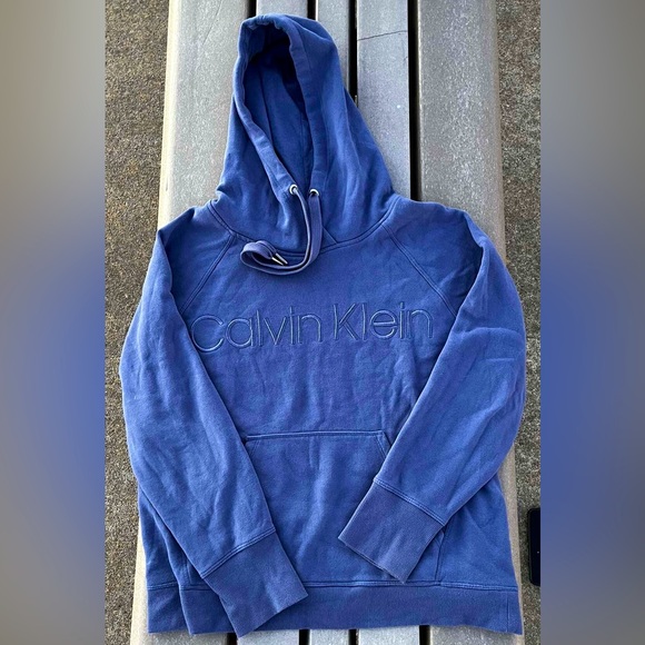 Calvin Klein blue hoodie - Picture 1 of 4